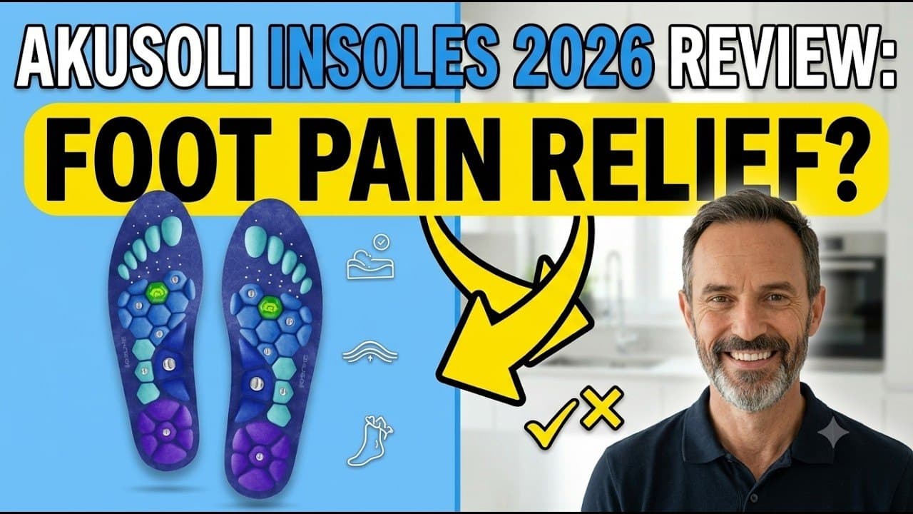 Akusoli acupressure insoles with raised massage cushions and embedded magnets